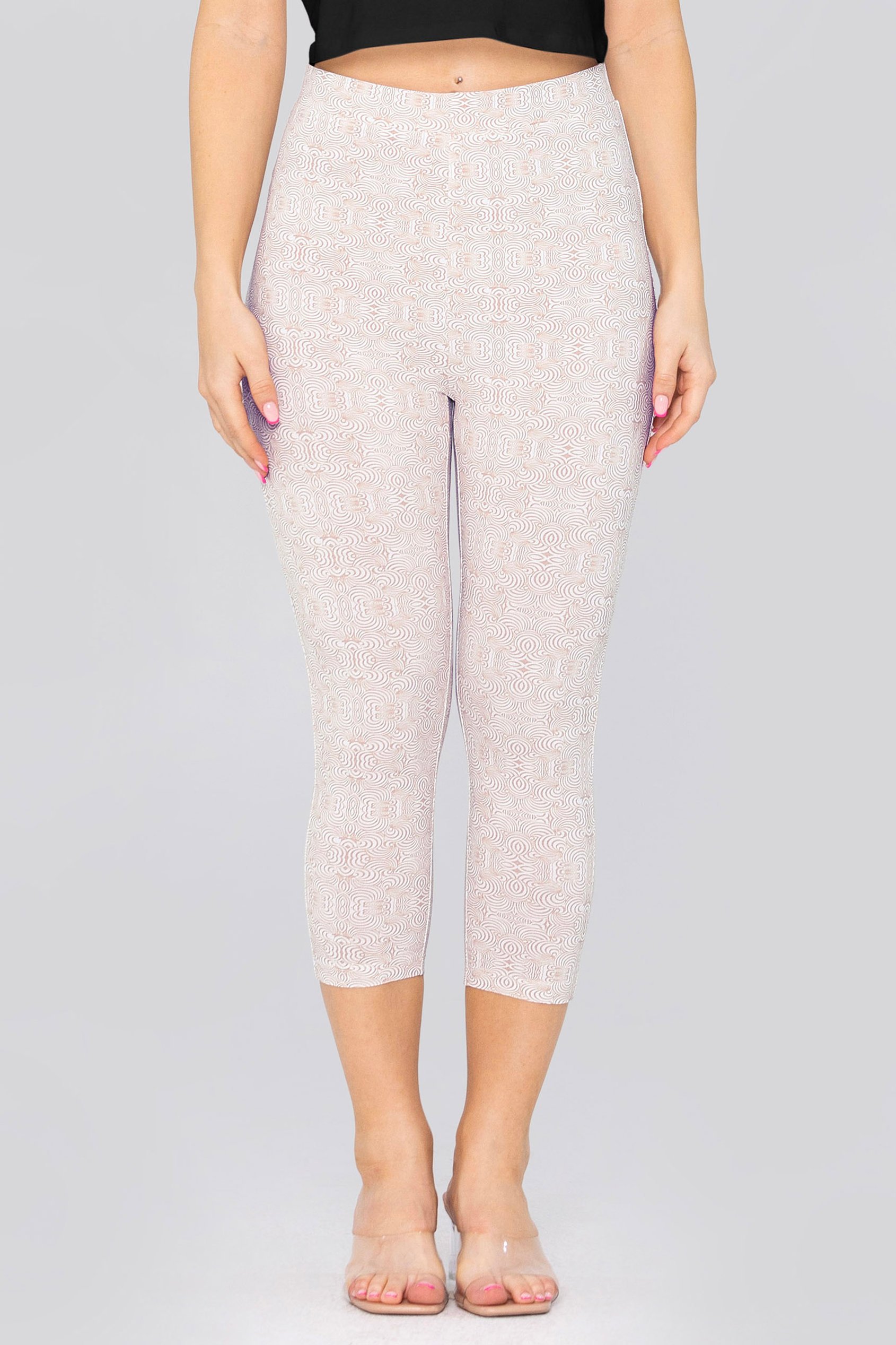Bee Printed Cropped Leggings