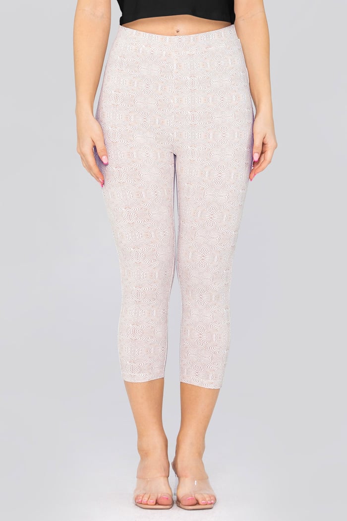 Bee Printed Cropped Leggings