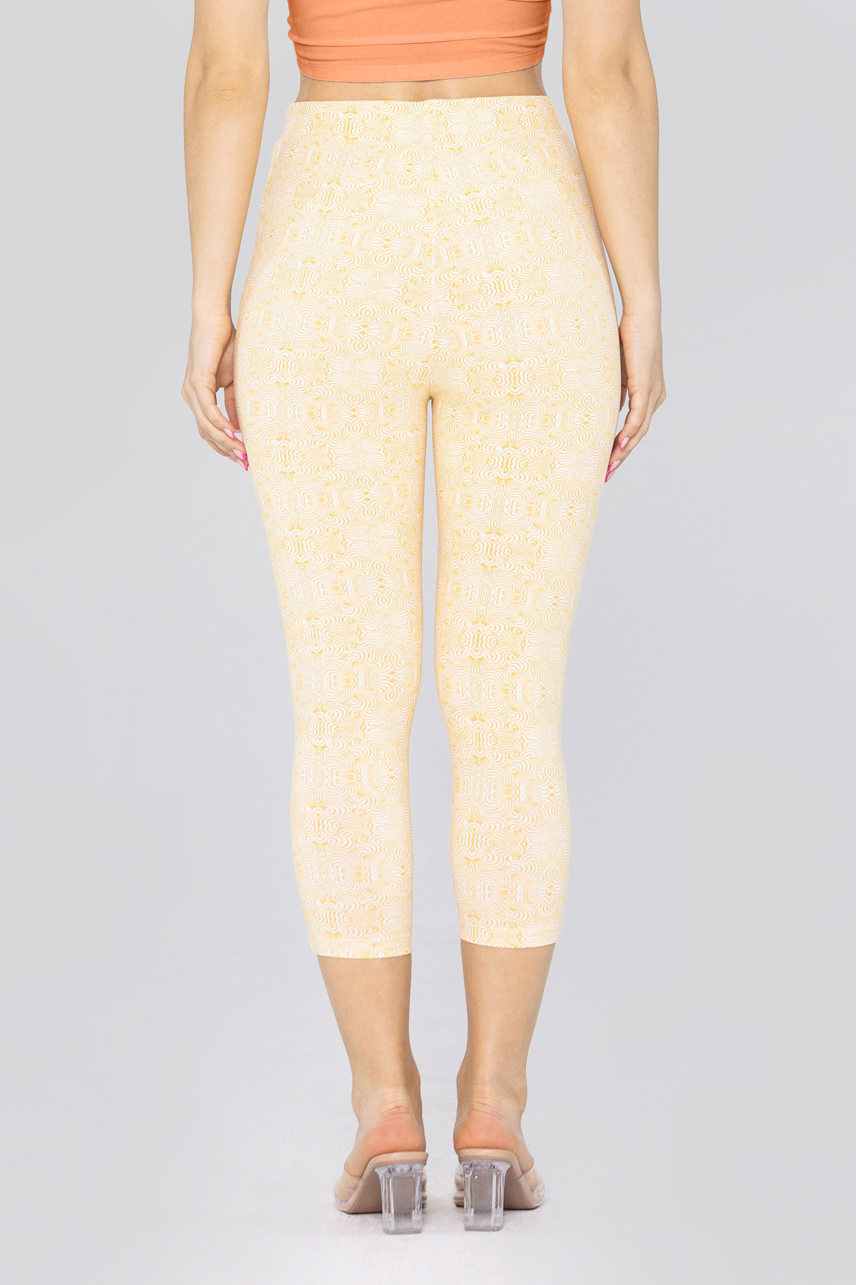 Bee Printed Cropped Leggings
