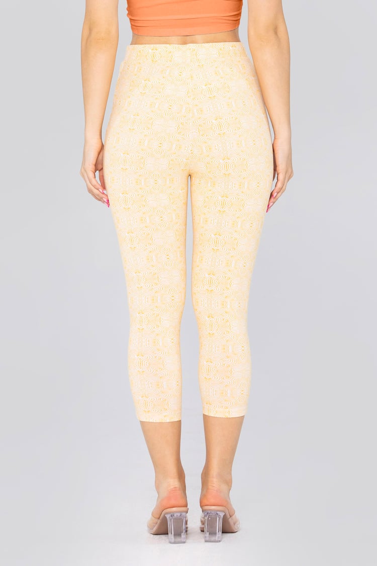Bee Printed Cropped Leggings