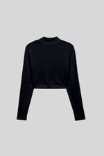 Women Turtleneck Crop Tops