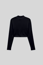 Women Turtleneck Crop Tops