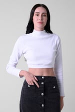 Women Turtleneck Crop Tops