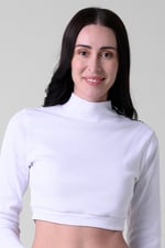Women Turtleneck Crop Tops