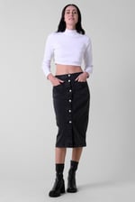 Women Turtleneck Crop Tops