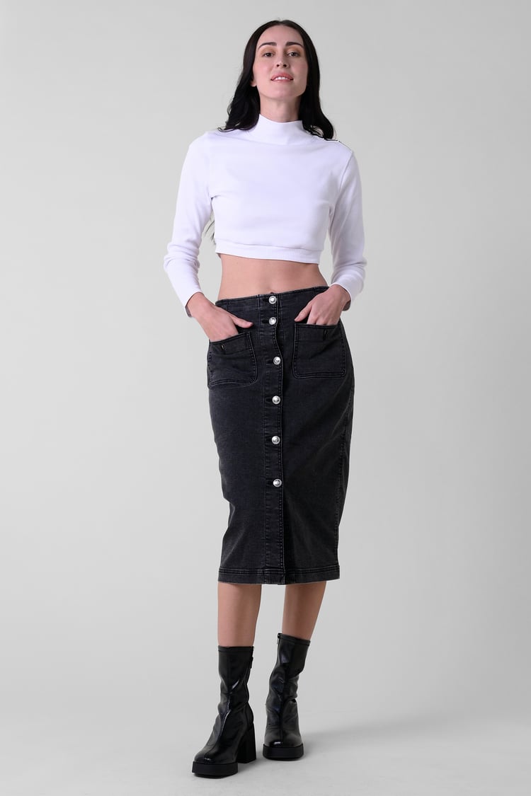 Women Turtleneck Crop Tops