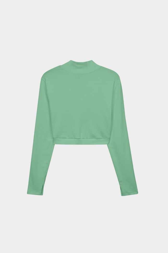 Women Turtleneck Crop Tops
