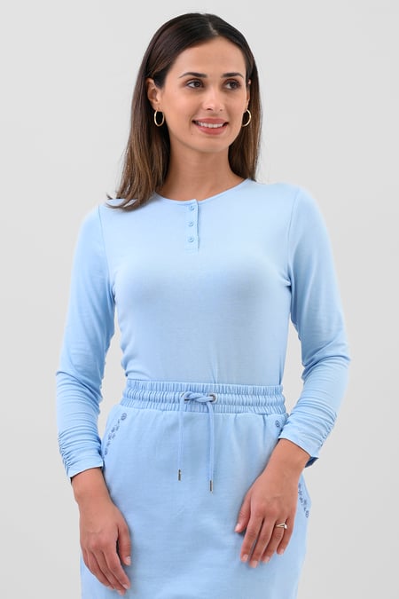 Womens Grey Hanely Crew Neck T-shirt