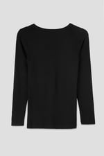 Womens Wide V-neck Casual T-Shirt