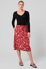 Womens Wide V-neck Casual T-Shirt