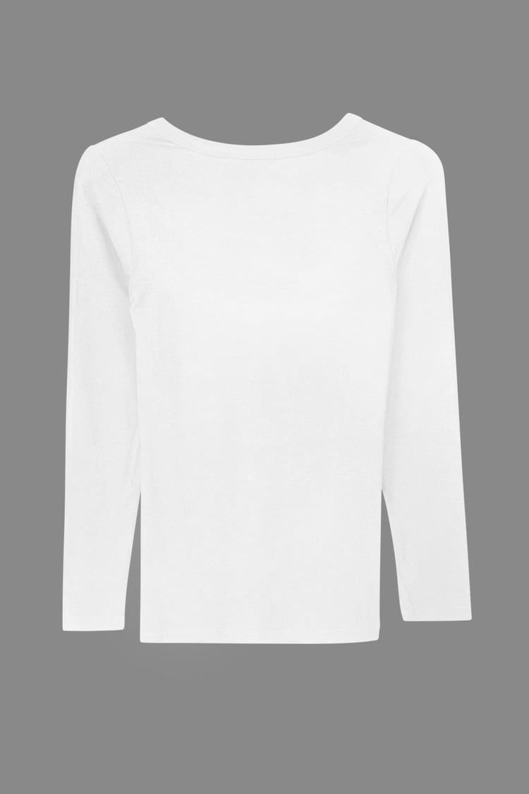 Womens Wide V-neck Casual T-Shirt