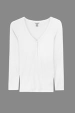 Womens Wide V-neck Casual T-Shirt