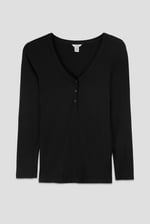 Womens Wide V-neck Casual T-Shirt