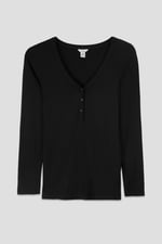 Womens Wide V-neck Casual T-Shirt