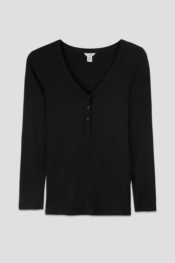 Womens Wide V-neck Casual T-Shirt