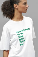 Slogan Print Boxy Relaxed Fit T-Shirt