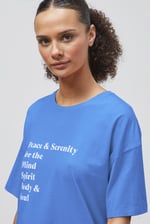 Slogan Print Boxy Relaxed Fit T-Shirt