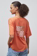 Slogan Print Boxy Relaxed Fit T-Shirt