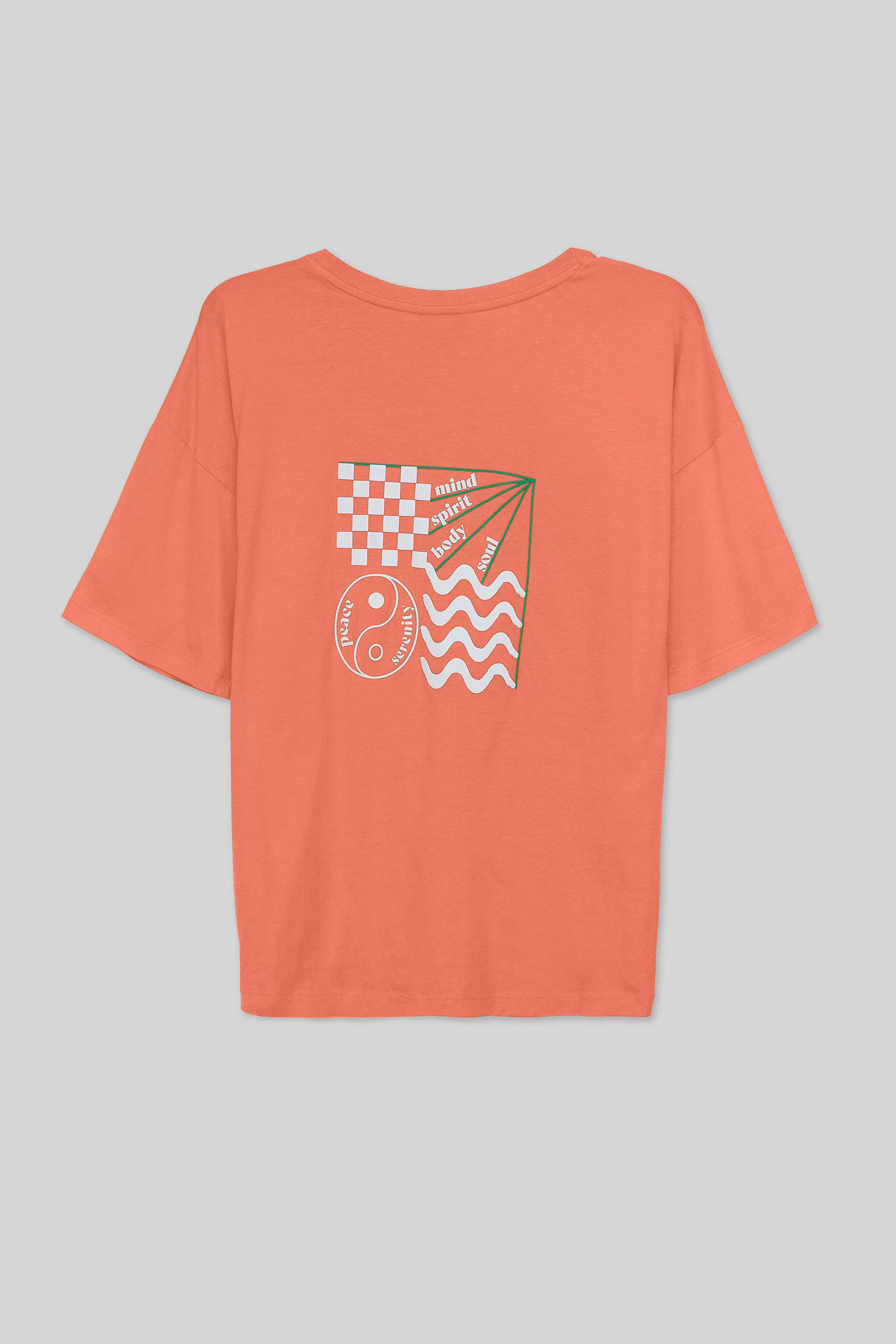 Slogan Print Boxy Relaxed Fit T-Shirt