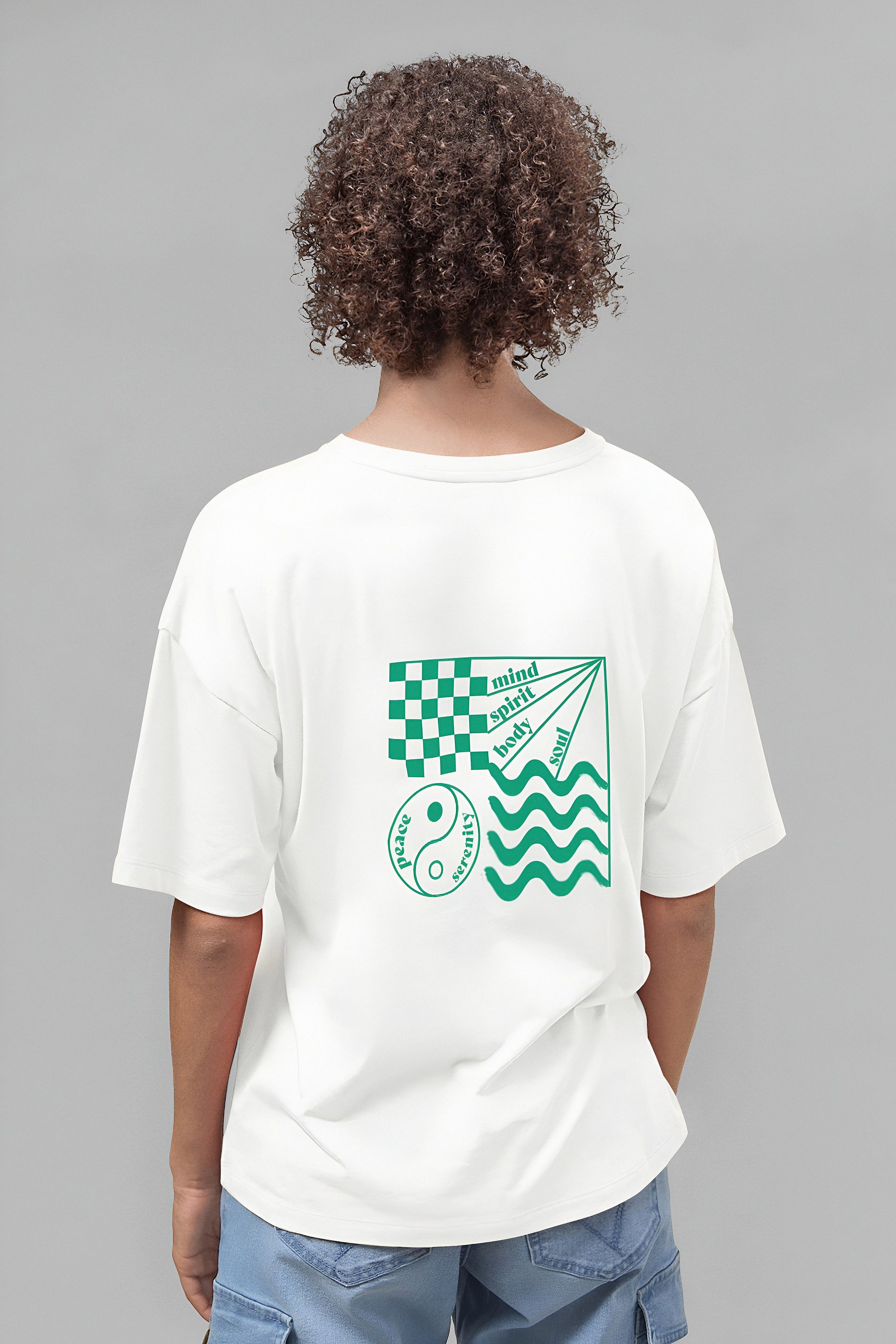 Slogan Print Boxy Relaxed Fit T-Shirt