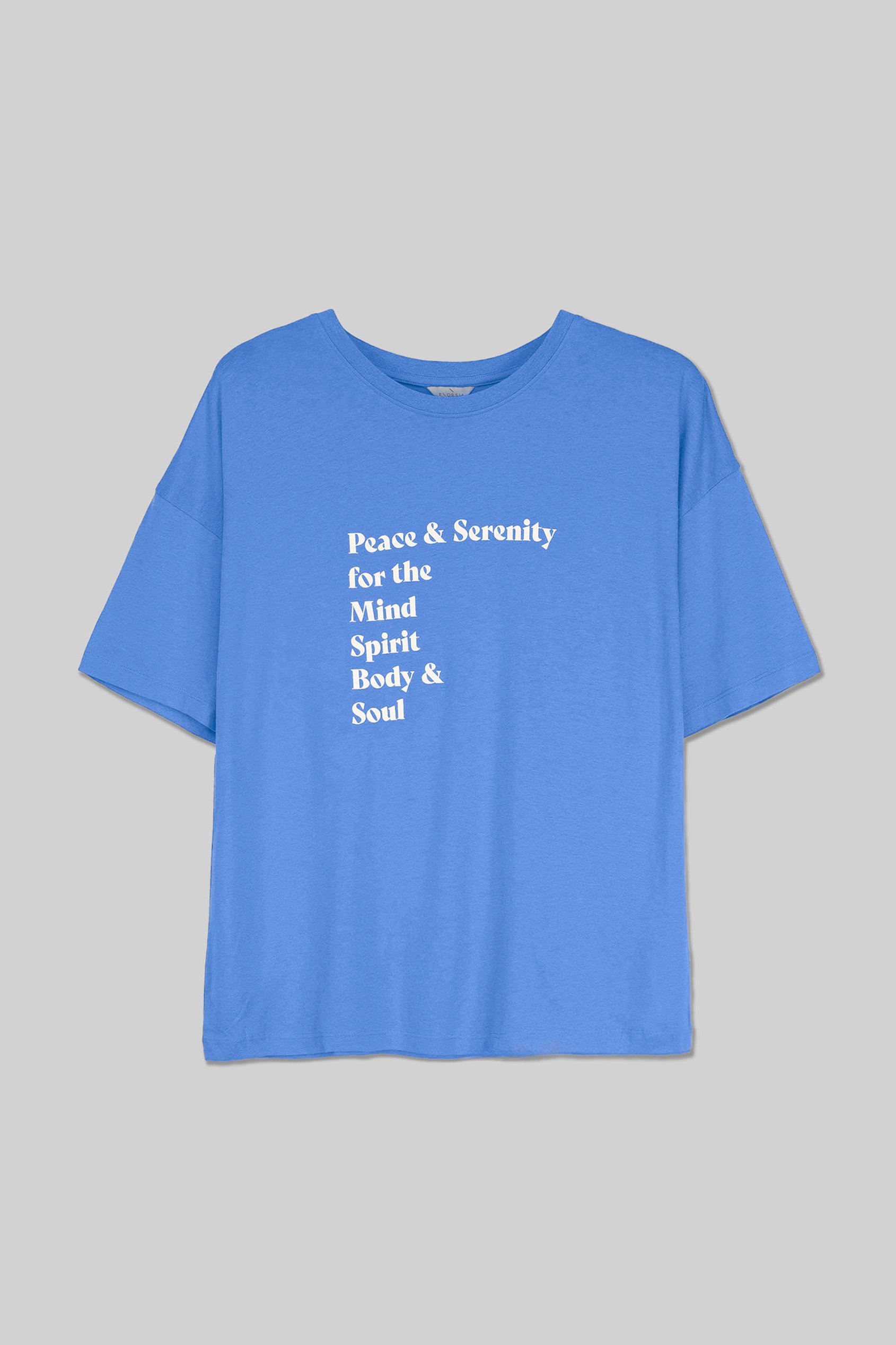 Slogan Print Boxy Relaxed Fit T-Shirt