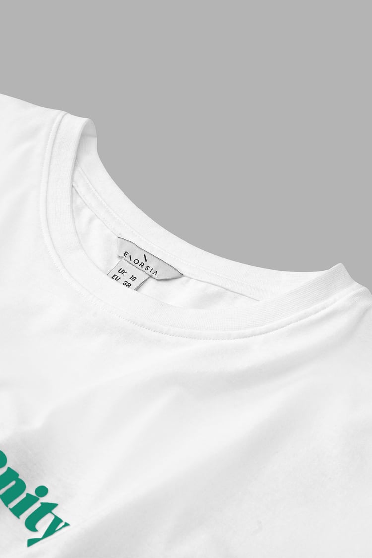 Slogan Print Boxy Relaxed Fit T-Shirt