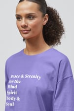 Slogan Print Boxy Relaxed Fit T-Shirt