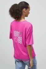 Slogan Print Boxy Relaxed Fit T-Shirt