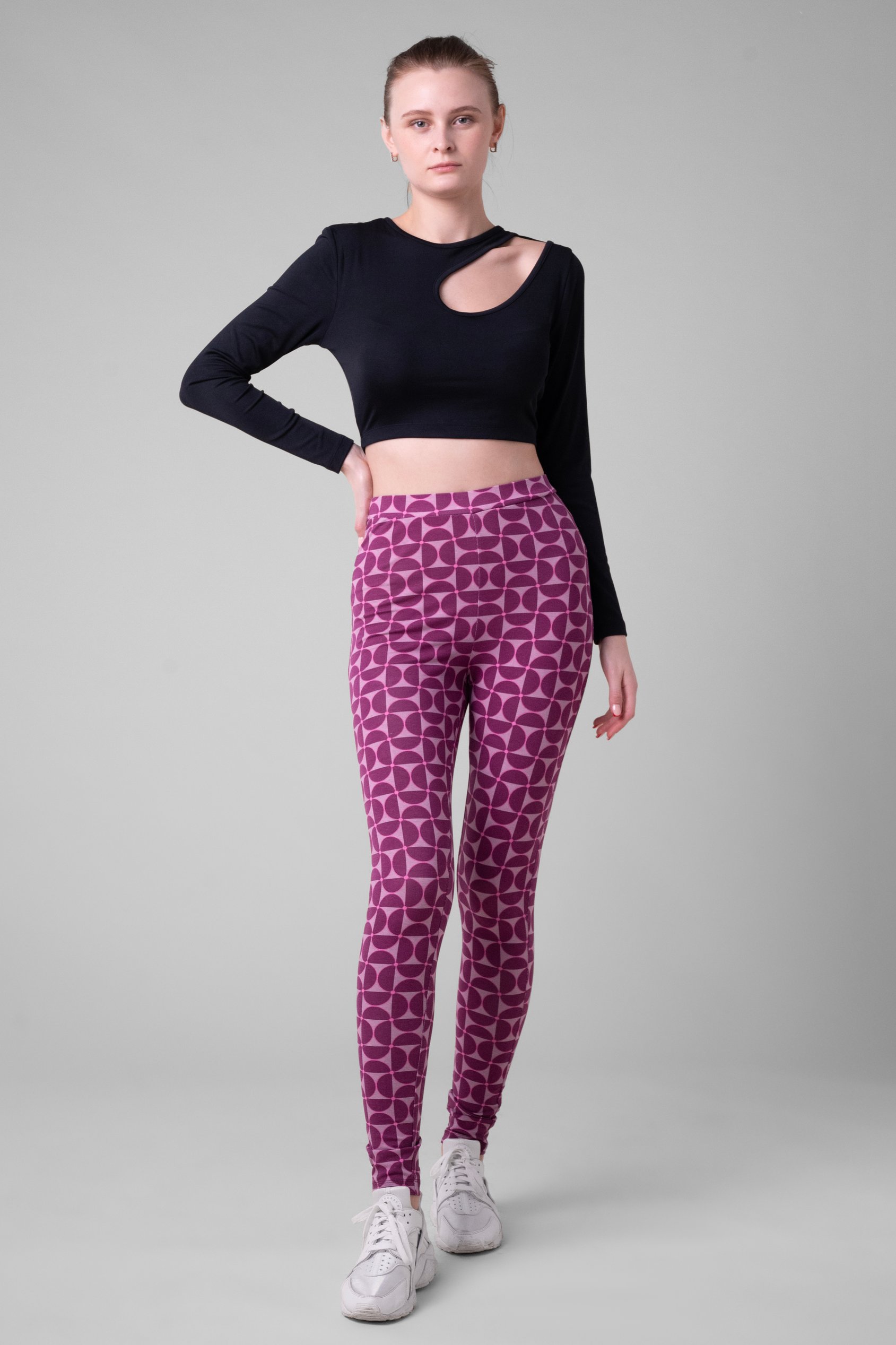Womens Geometric Print Legging