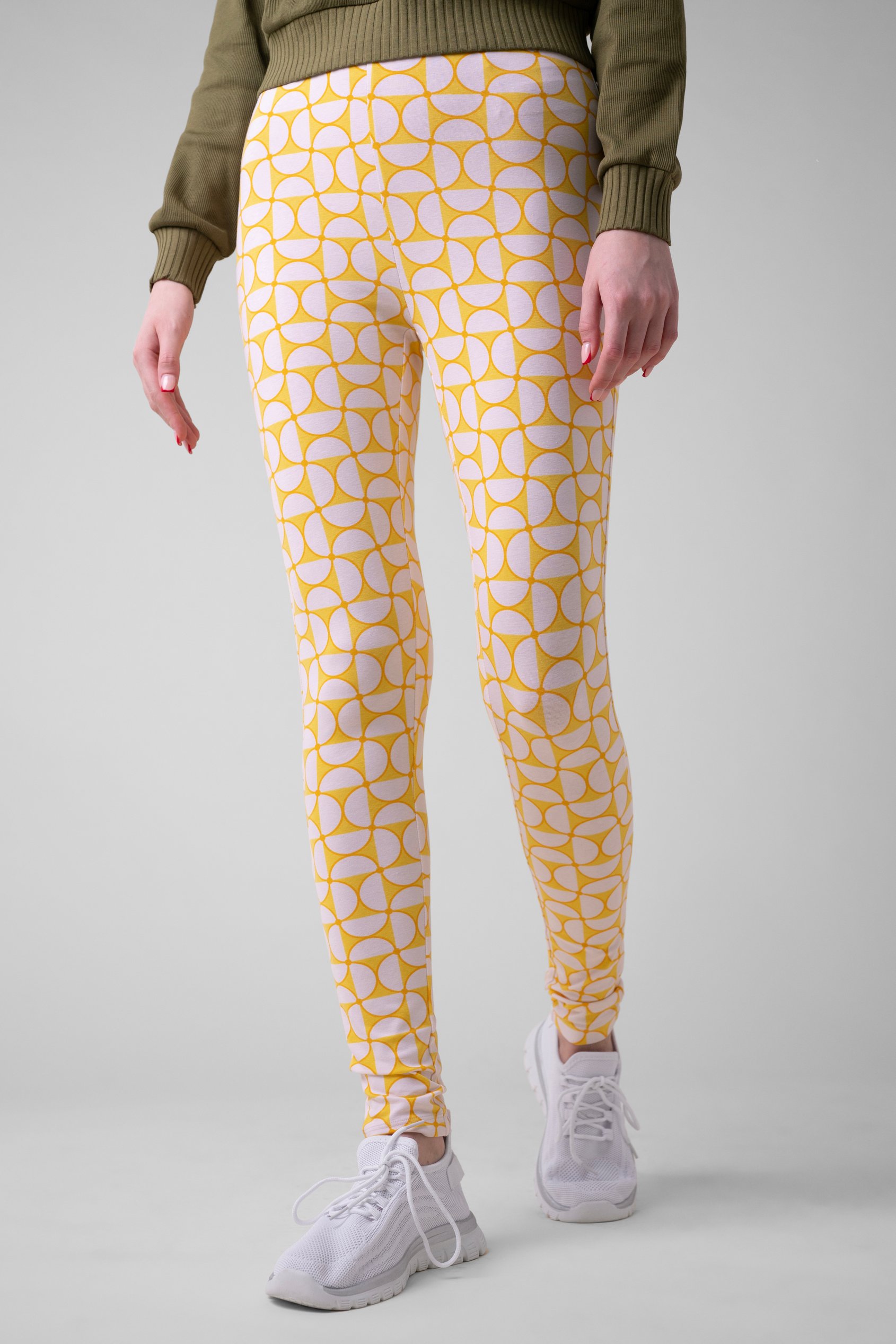 Womens Geometric Print Legging
