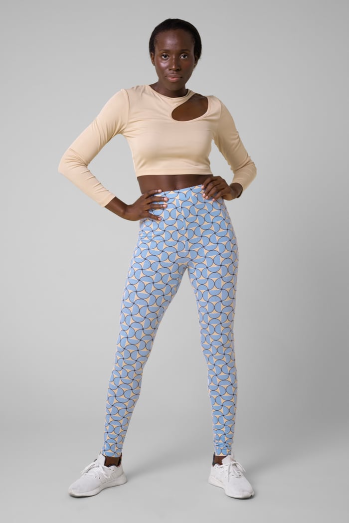 Womens Geometric Print Legging