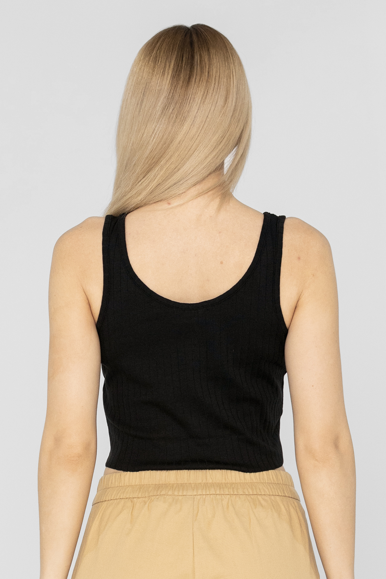 Ribbed Front Button Tank Top