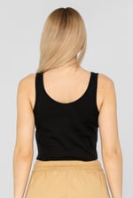 Ribbed Front Button Tank Top