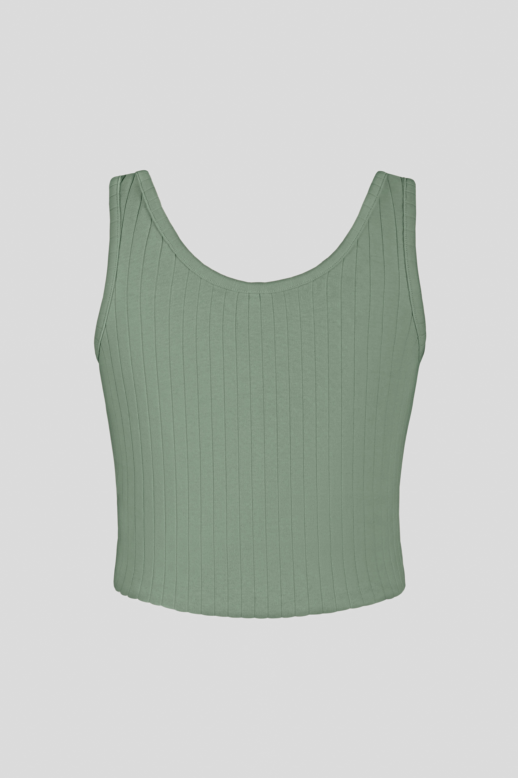Ribbed Front Button Tank Top