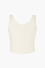 Ribbed Front Button Tank Top