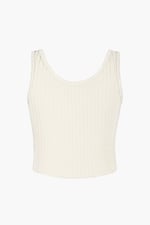 Ribbed Front Button Tank Top