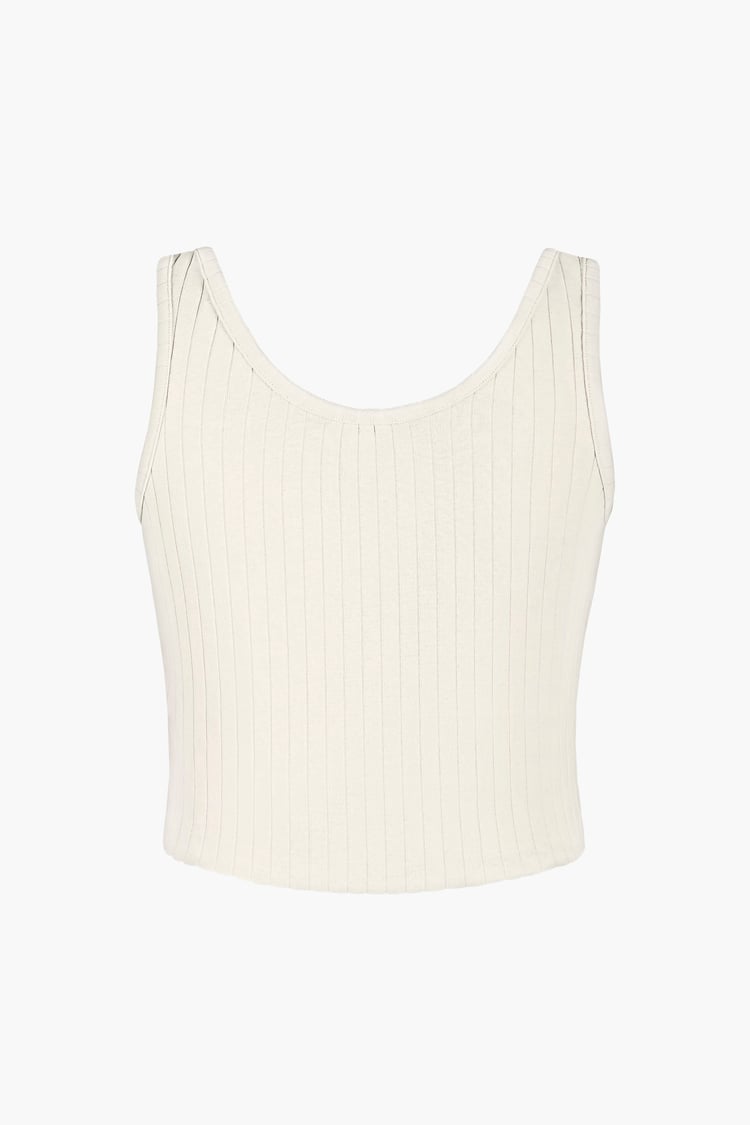 Ribbed Front Button Tank Top