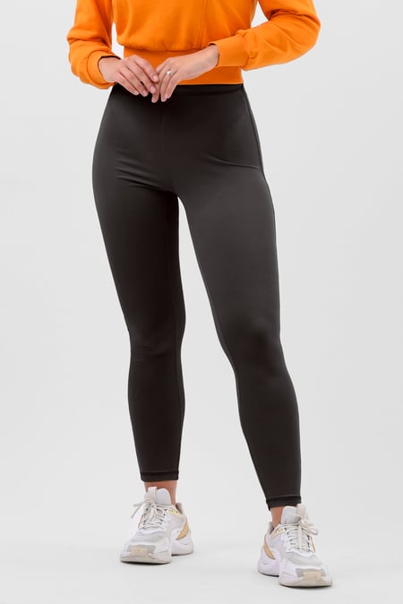 Womens Cream High Waist Ribbed Leggings