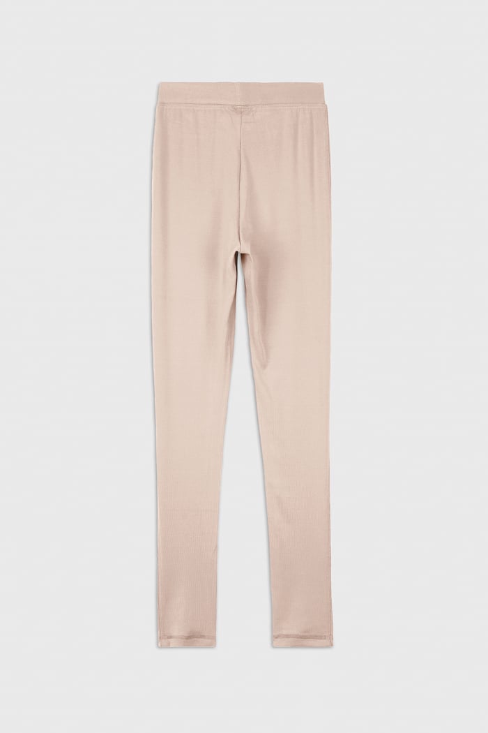 Womens High Waist Ribbed Leggings