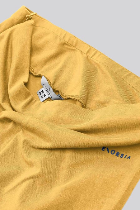 Womens Yellow Zip Hem Leggings