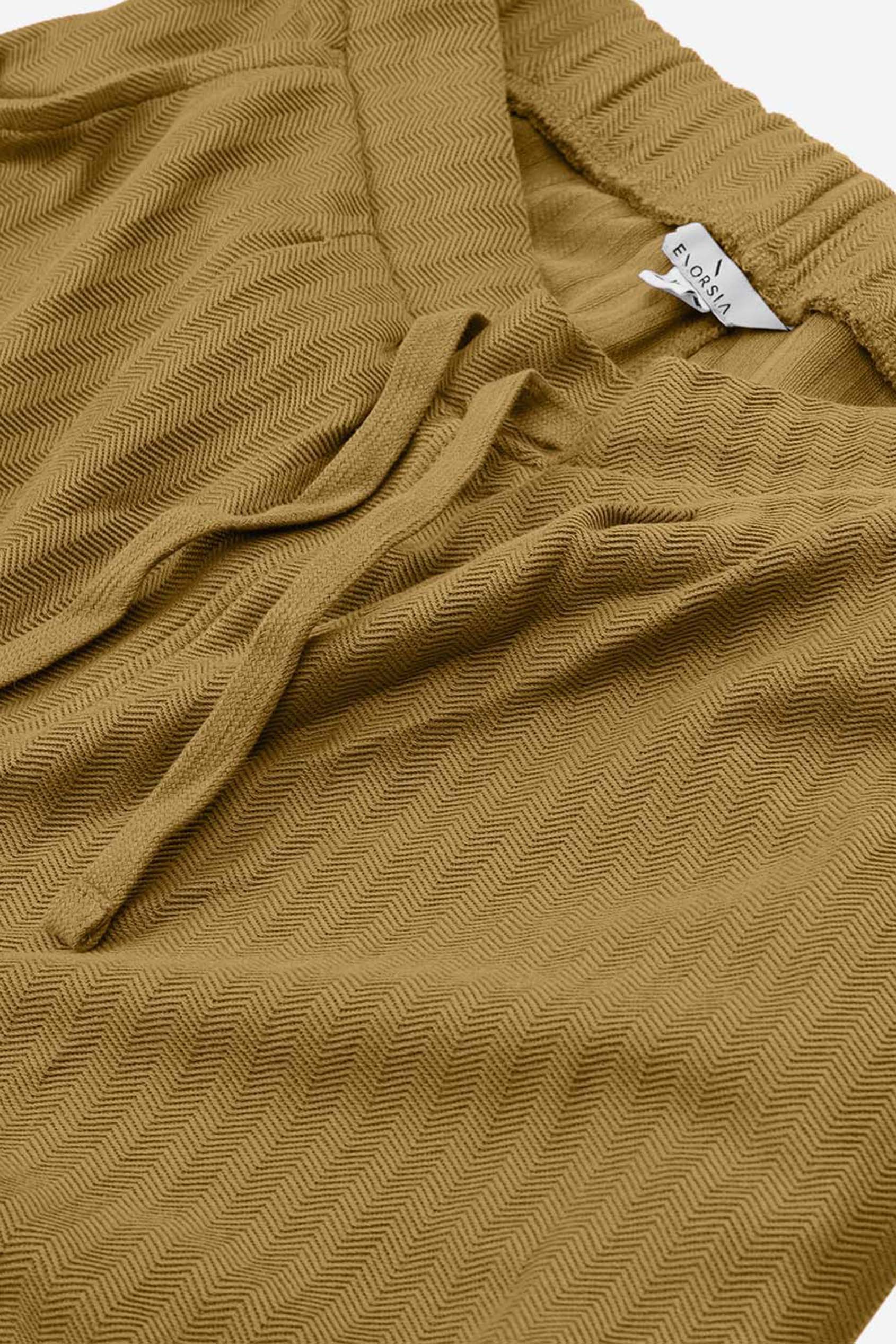 Womens Herringbone Wide Leg Trouser