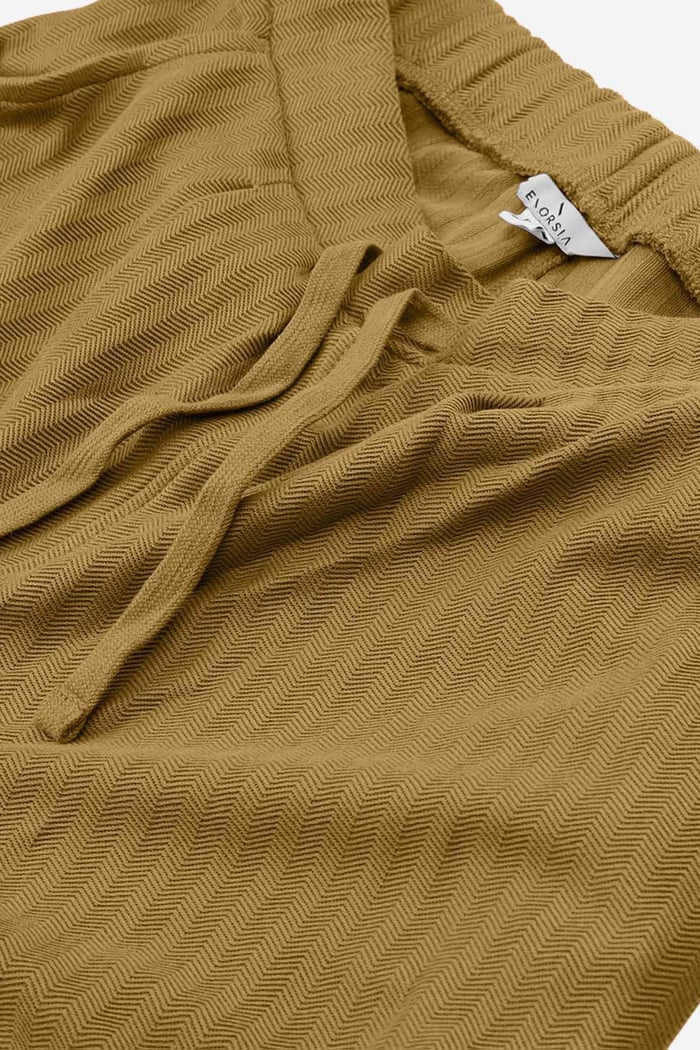 Womens Herringbone Wide Leg Trouser