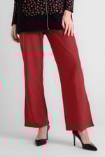 Womens Herringbone Wide Leg Trouser