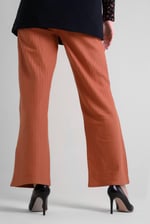 Womens Herringbone Wide Leg Trouser