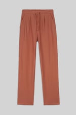Womens Herringbone Wide Leg Trouser