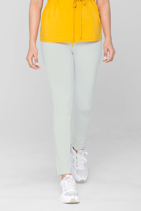 White Full length High Waist Leggings