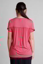 Golden Printed cap sleeve Jersey tops