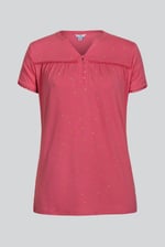 Golden Printed cap sleeve Jersey tops