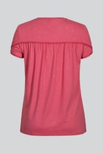 Golden Printed cap sleeve Jersey tops