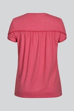 Golden Printed cap sleeve Jersey tops